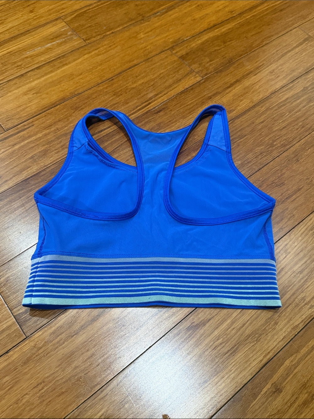 Nike Royal Blue Racerback Sports Bra with Branded Elastic - Picture 2 of 3